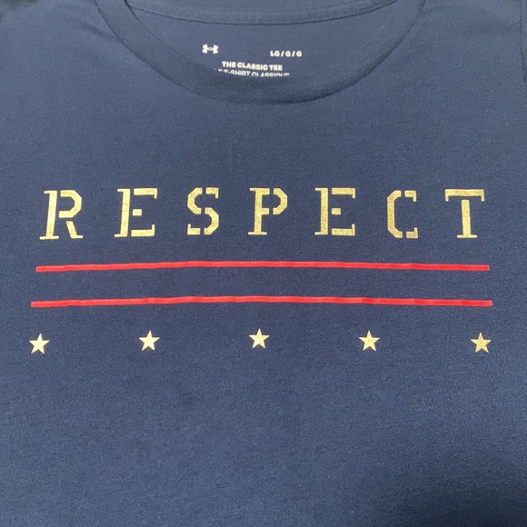 Under Armour Project Rock Ladies “Respect” Tee, EUC (Wore Once), Size Large - Picture 3 of 9